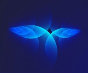 Elegant circular segments and dark color background vector 02