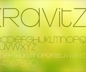 Elegant krolvitz font