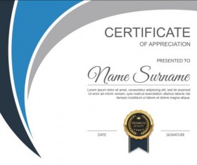 Exquisite certificate design vector 02
