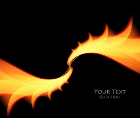Fire abstract background vector