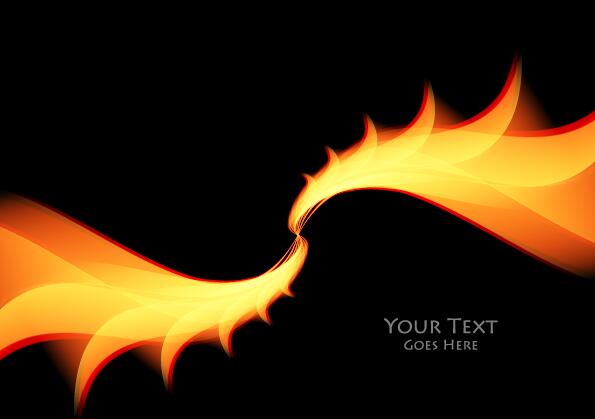 Fire abstract background vector