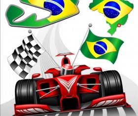 Formula 1 GP Background Vector 03