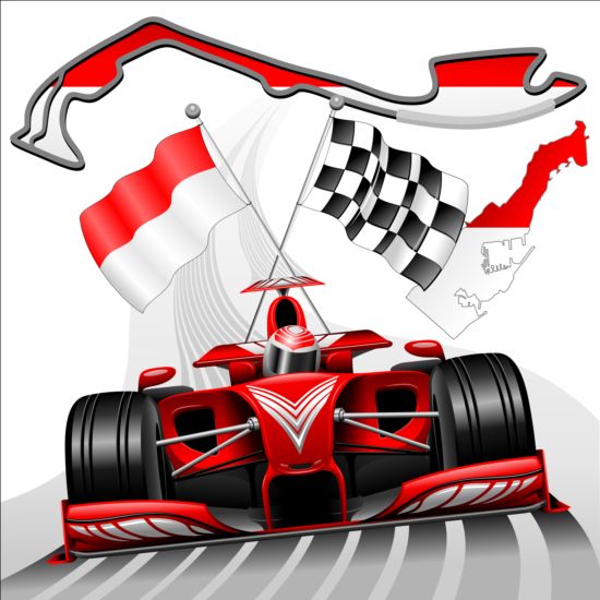 Formula 1 GP Background Vector 05