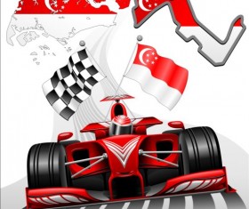 Formula 1 GP Background Vector 08