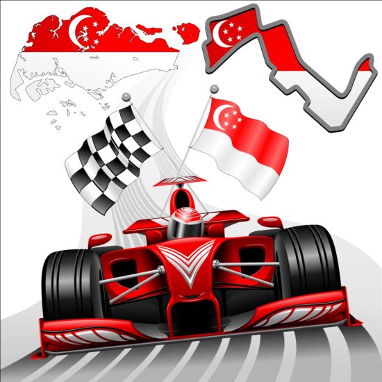 Formula 1 GP Background Vector 08