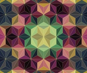 Geometric shape with mandala pattern vector 02