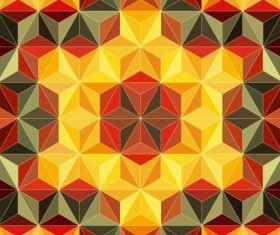 Geometric shape with mandala pattern vector 03