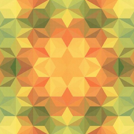 Geometric shape with mandala pattern vector 04