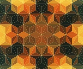 Geometric shape with mandala pattern vector 05