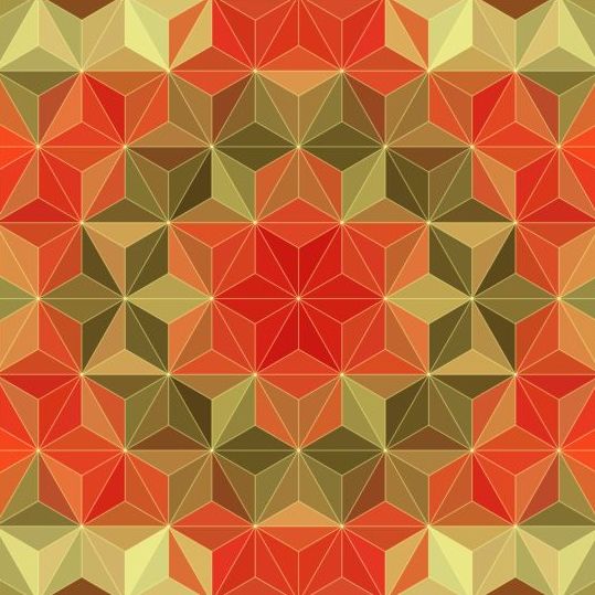 Geometric shape with mandala pattern vector 06