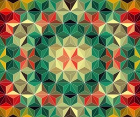 Geometric shape with mandala pattern vector 07