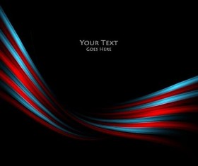 Glossy curves abstract vector background 06