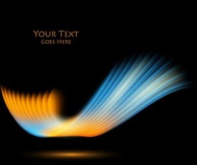 Glossy curves abstract vector background 07