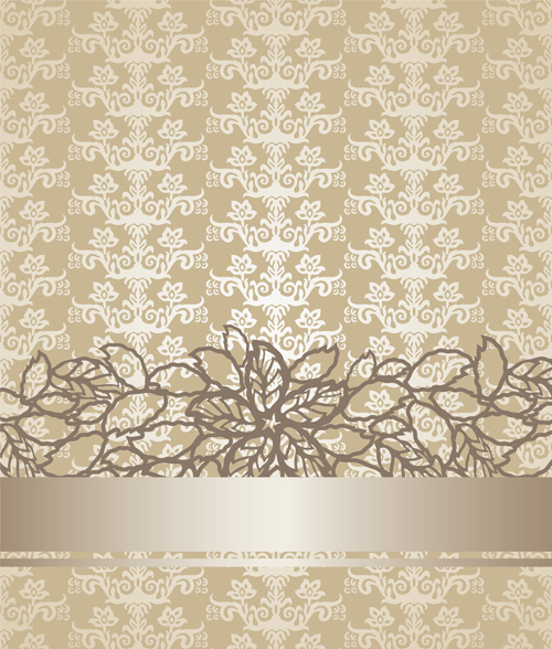 Golden champagne victorian style floral book cover