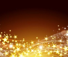 Golden star with abstract background vector