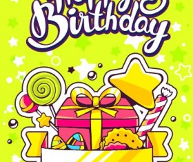 Hand drawn happy birthday illustration design vector 14