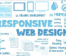 Hand drawn infographic with notes vector 03