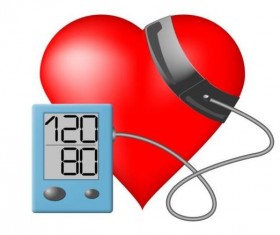 Heart with healthy medical background vector 03