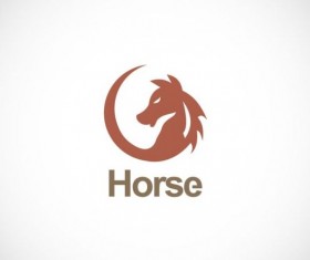 Horse icon vector logo