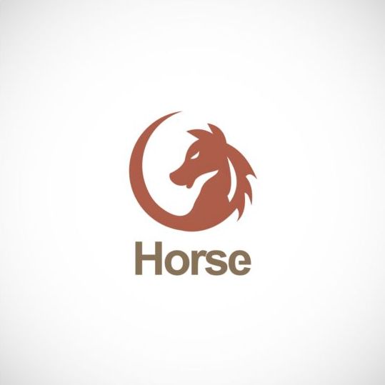 Horse icon vector logo