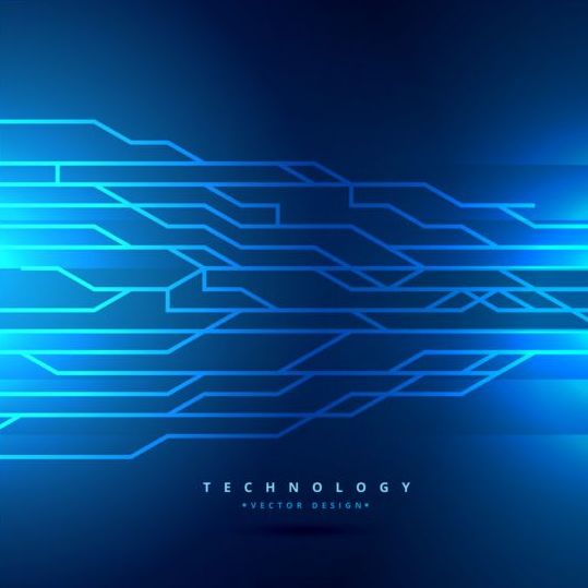Lines with teachnology backgrounds vector 01