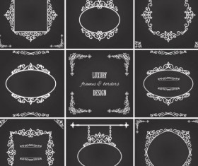 Luxury frame and borders vectors material