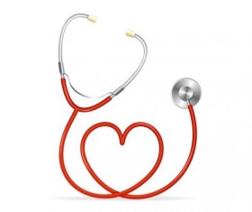 Medical background with stethoscope vectors material 04