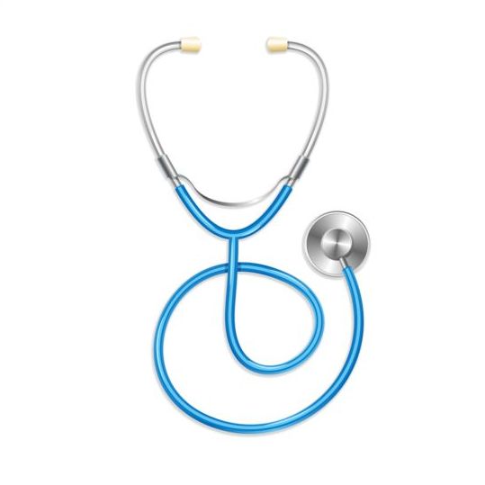 Medical background with stethoscope vectors material 07