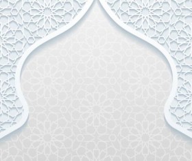Mosque outline white background vector 01