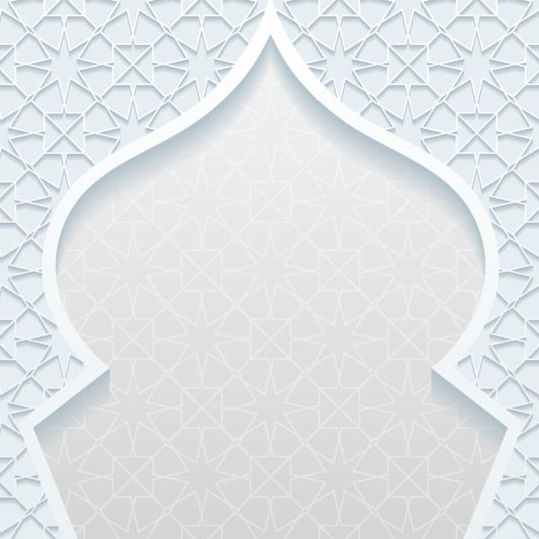 Mosque outline white background vector 03