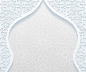 Mosque outline white background vector 04