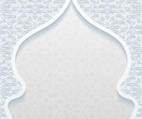 Mosque outline white background vector 14