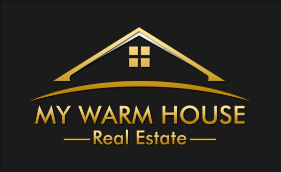 My warm house logo vector