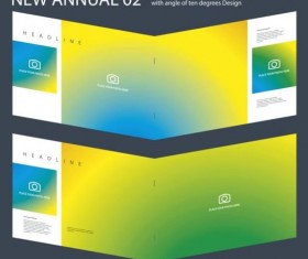 New Annual Brochure design layout vector 02