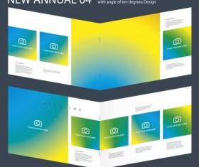 New Annual Brochure design layout vector 04