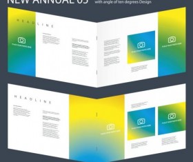 New Annual Brochure design layout vector 05