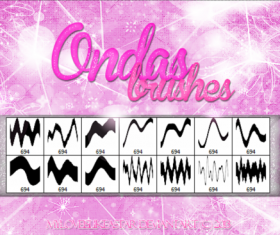 Ondas Photoshop Brushes
