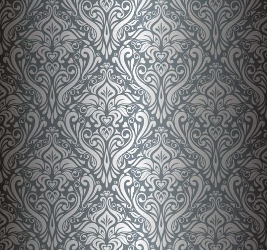 Orante pattern vintage wallpaper vector 04