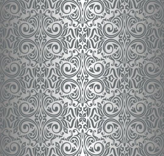 Orante pattern vintage wallpaper vector 05