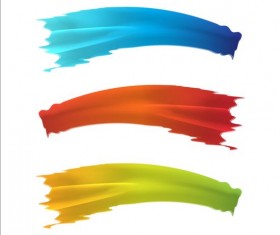 Paints brush background vector 01