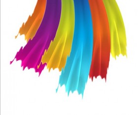 Paints brush background vector 03