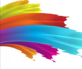 Paints brush background vector 04