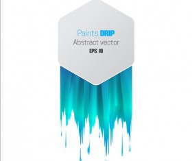 Paints dripping abstract background vector 05