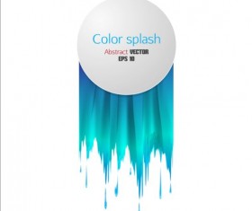 Paints dripping abstract background vector 06