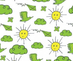 Pattern sky seamless vector material 03