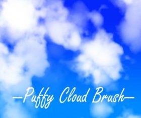 Puffy Cloud Photoshop Brushes