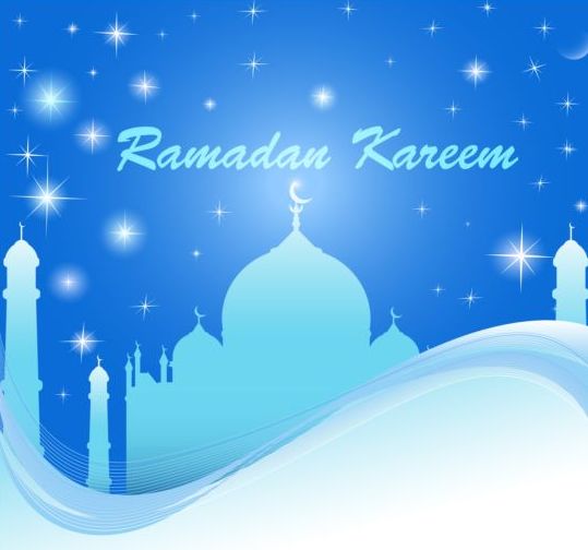 Ramadan kareem abstract vector background