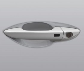 Realistic car door handle vector material 01