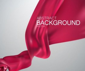 Red silk fabric background vector 02