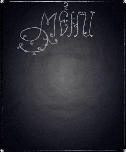 Restaurant menu with blackboard background vector 16